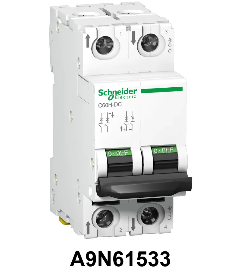 INT. TERMOMAGNETICO C60H-DC 2X25A CURVAC Schneider