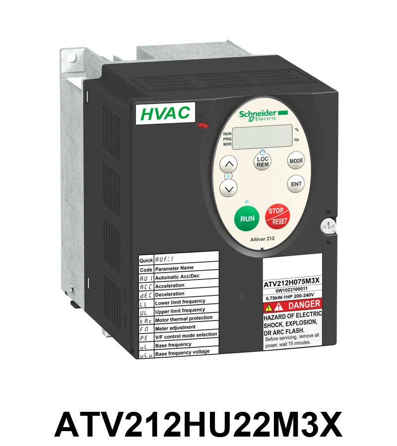 ATV212 2,2KW 240VTRI IP20 NO C Schneider