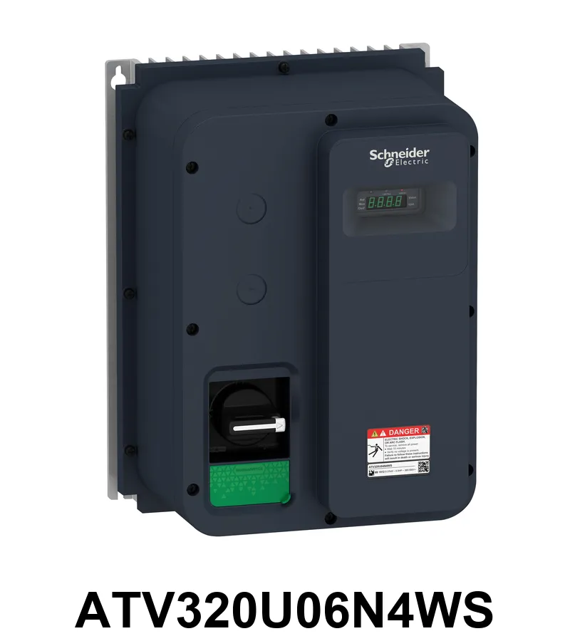 Variador de velocidad, Altivar Machine ATV320, 0,55 kW, 380...500 V, 3 fases, encerrado, IP65 Schneider