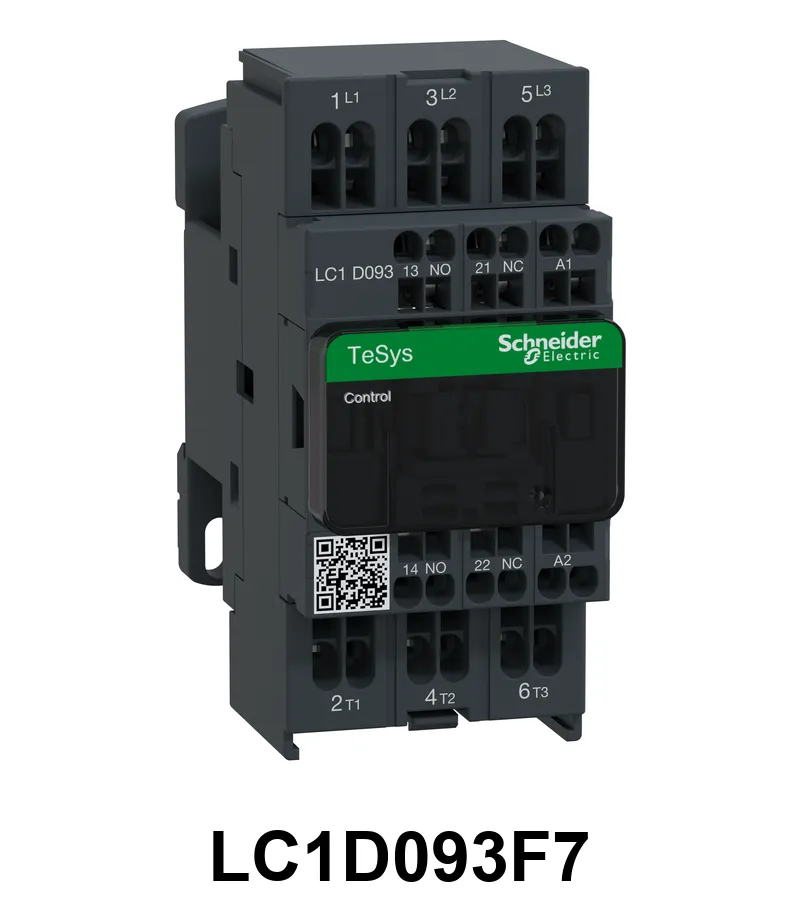 Cont. 3P 9A B.Res. 1Na+1Nc110Vca 50/60Hz Schneider