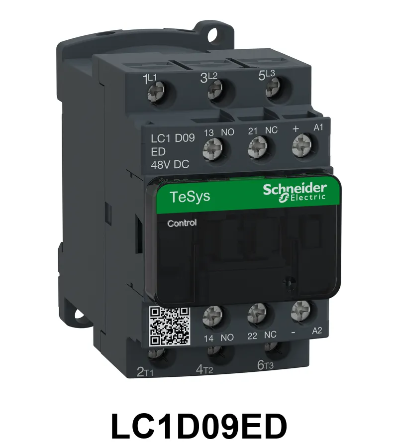 Contactor 9A 3P 1Na+1Nc 48Vcc Schneider