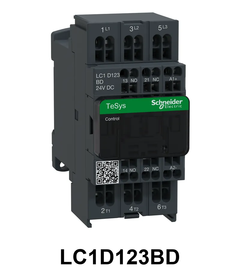 Cont. 3P 12A B.Res 1Na+1Nc 24Vcc Schneider