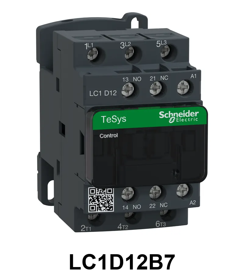 Contactor 12A 3P 1Na+1Nc 24Vca 50/60Hz Schneider