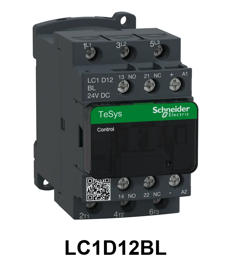 Contactor 12A 3P 1Na+1Nc 24Vcc Bc Schneider