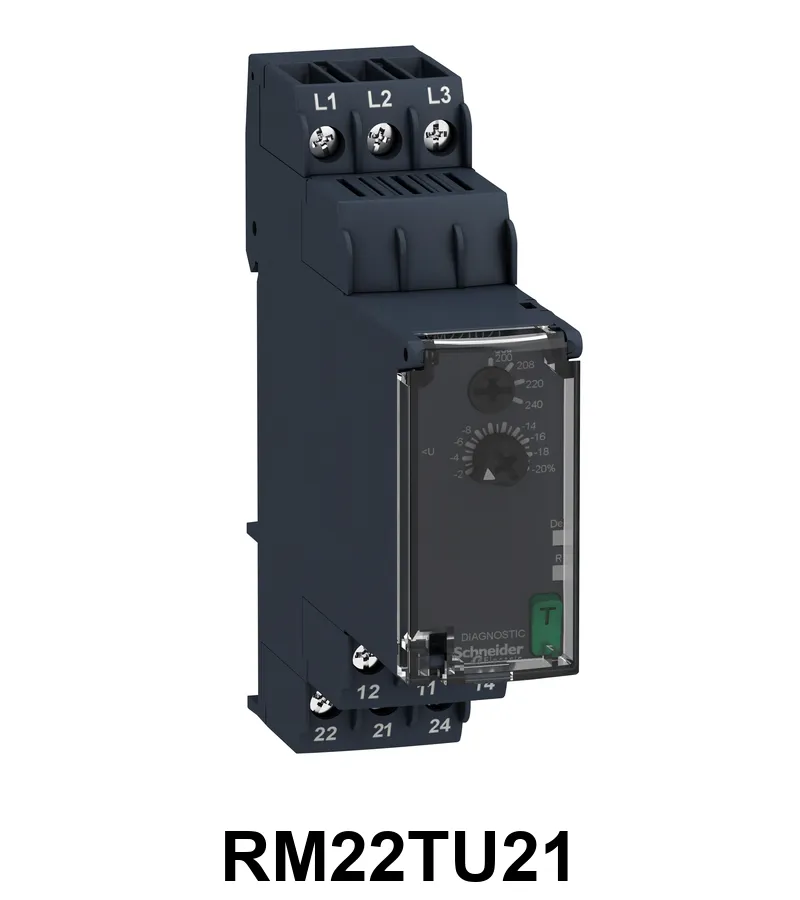 Relé De Control Trifásico De Subtensión 200… 240Vac, 2 C / O
