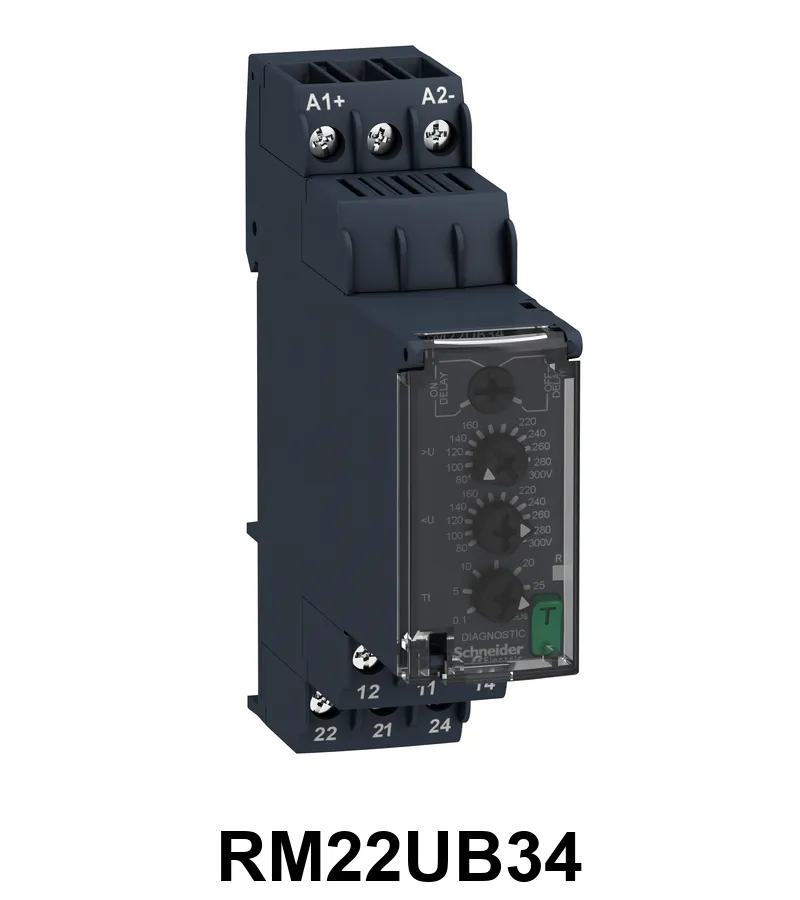 Relé De Control De Voltaje 80V… 300Vac / Dc, 2 C / O