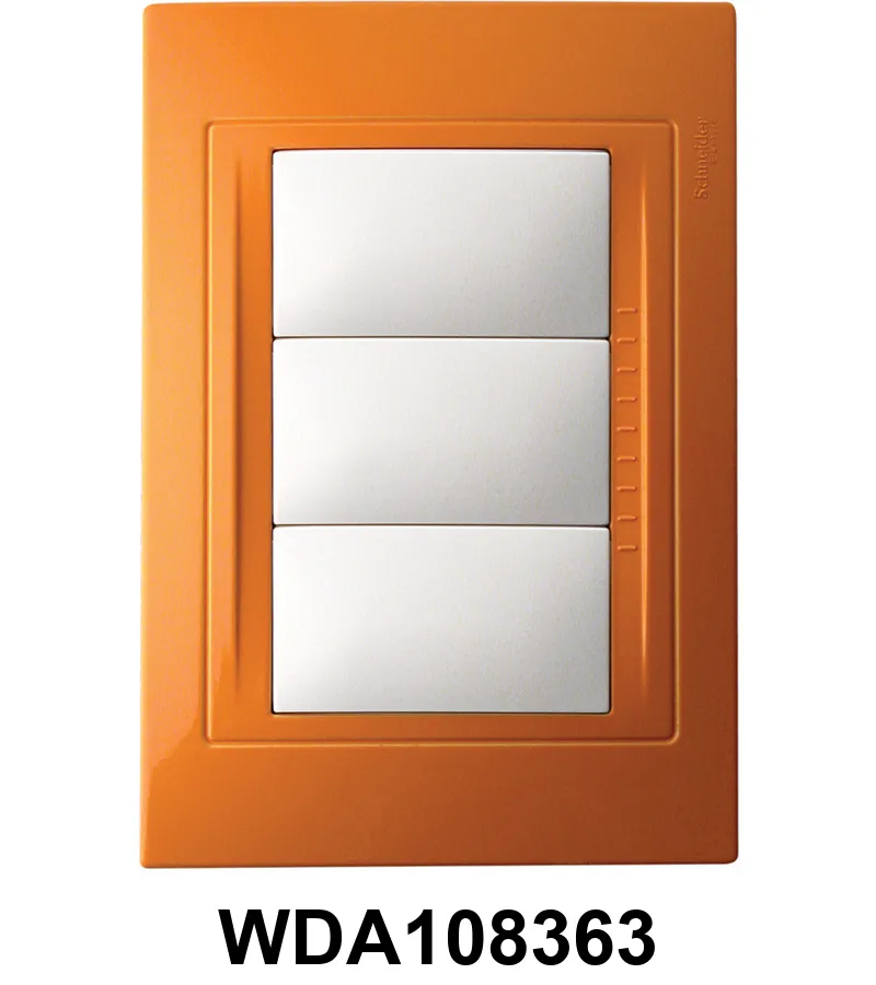 TAPA 3 MODULOS NARANJA SATINADO