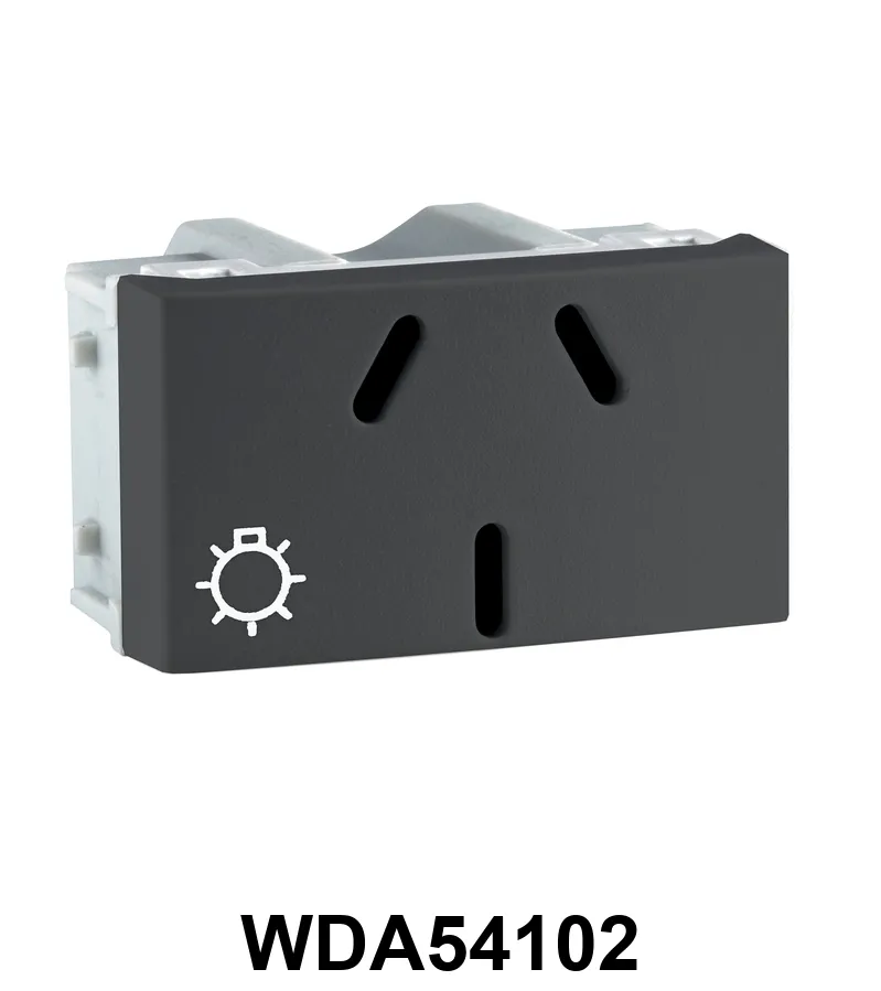 TOMA P/CIRCUITO DE ILUMINACION 10 A GRIS