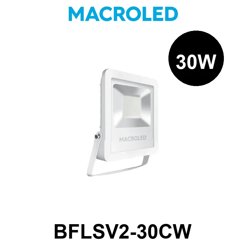 REFLECTOR LED MACROLED PRO BLANCO 30W AC100-240V FRIO 6500K IK08