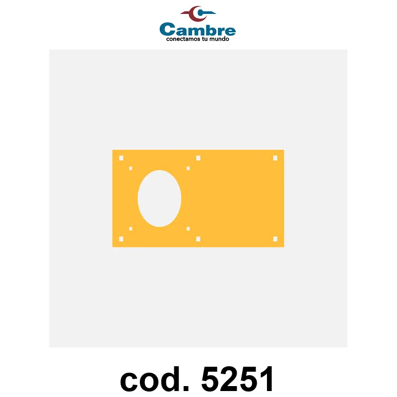 PLACA PORTANTE PARA CBOX AMARILLA