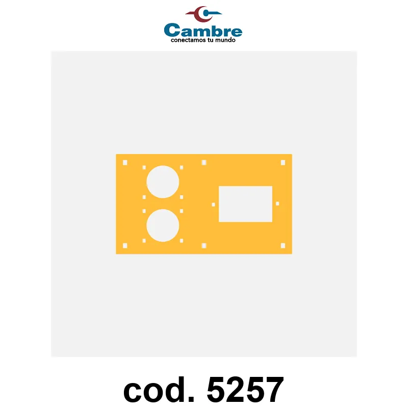 PLACA PORTANTE PARA CBOX AMARILLA