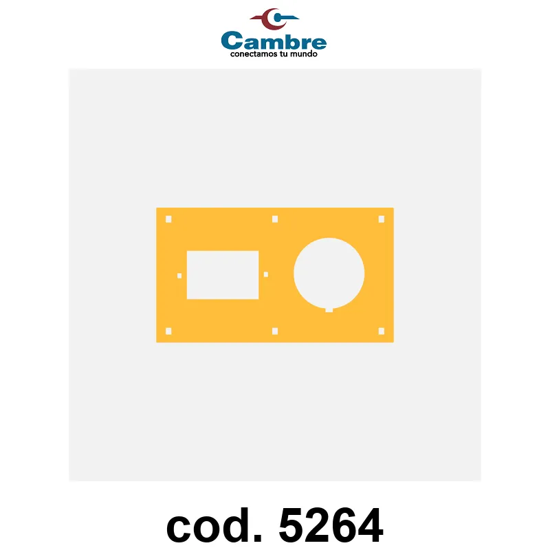 PLACA PORTANTE PARA CBOX AMARILLA