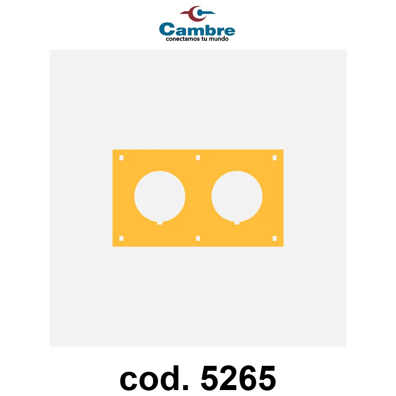 PLACA PORTANTE PARA CBOX AMARILLA