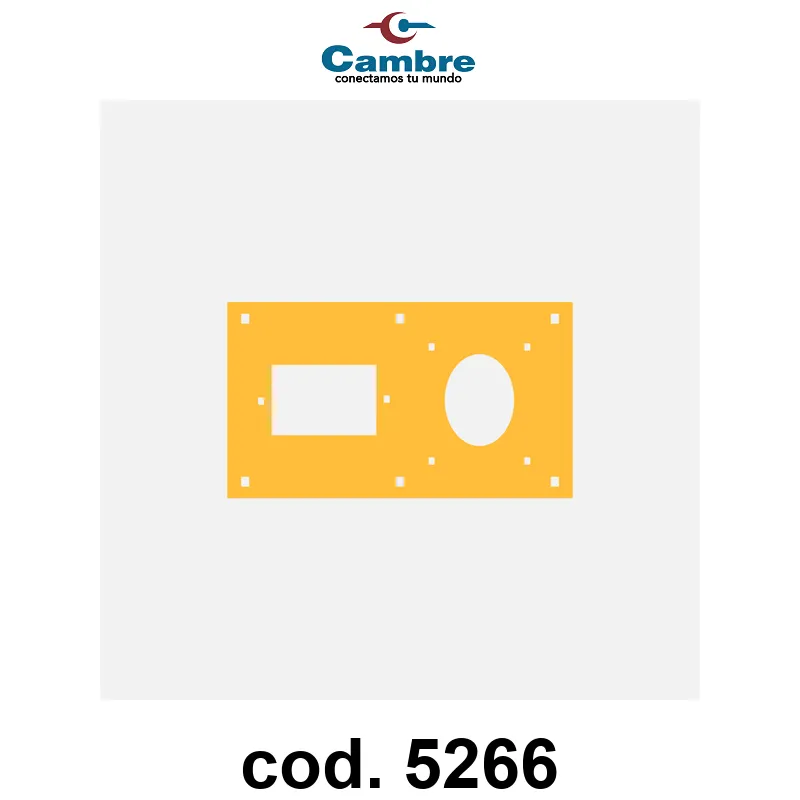 PLACA PORTANTE PARA CBOX AMARILLA