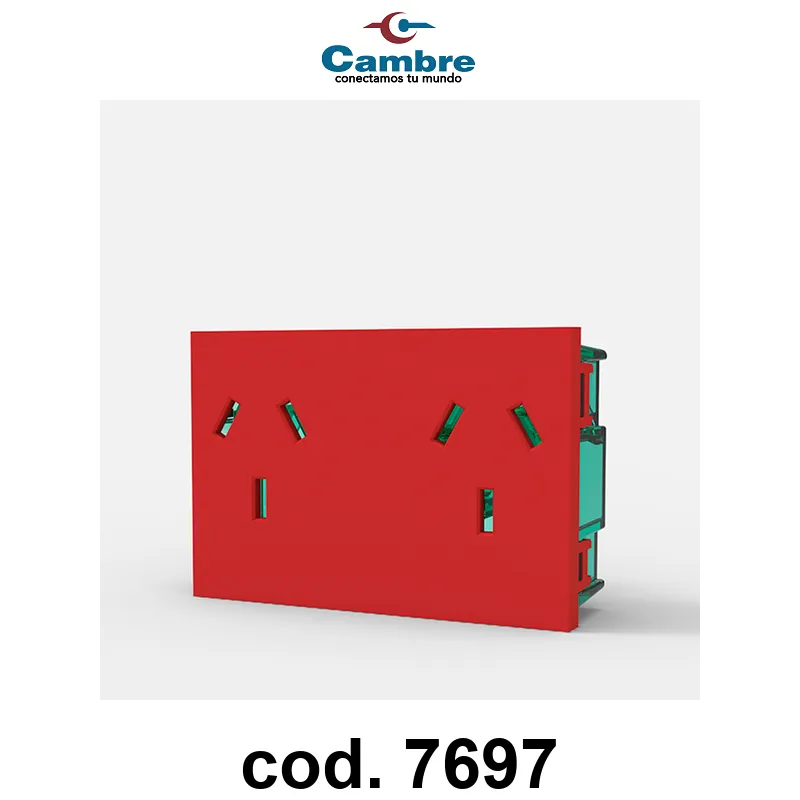 MODULO TOMA DOBLE C/T.P/ENERG.ESTAB.SIN DERIV. - EASYFIT