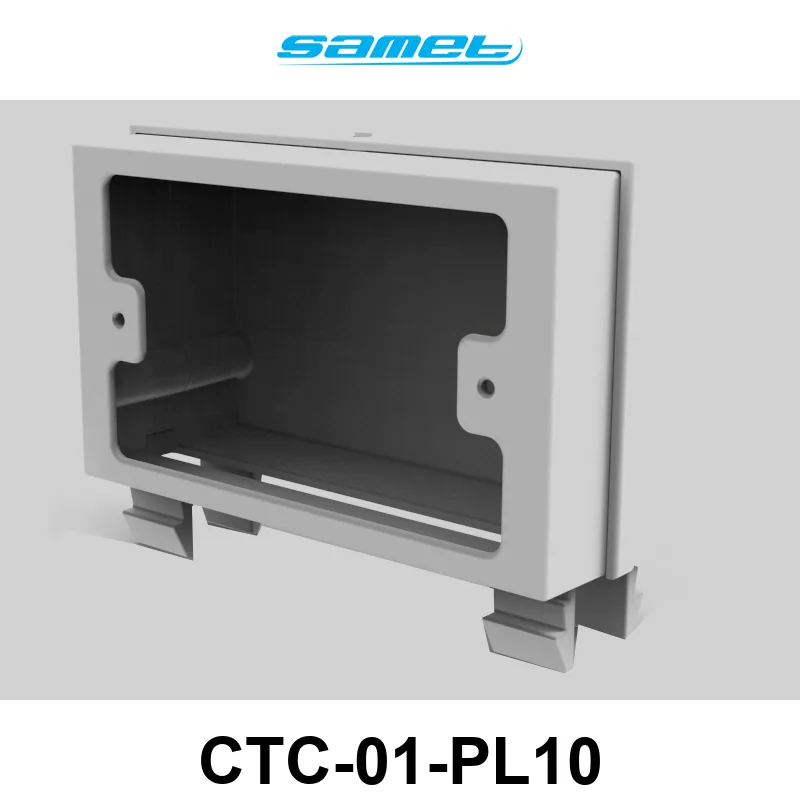 CAJA DE TOMA CORRIENTE DE PLASTICO PARA PCN/01/02 X 10 unid