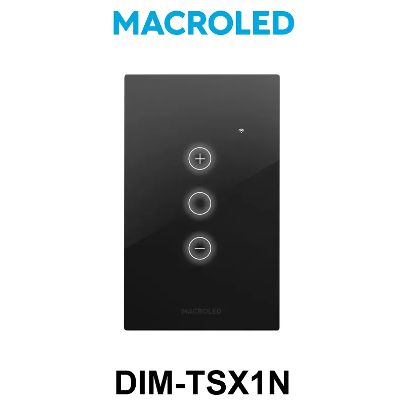 TECLA SMART DIMMER NEGRO MACROLED AC100-240V MAX 10A