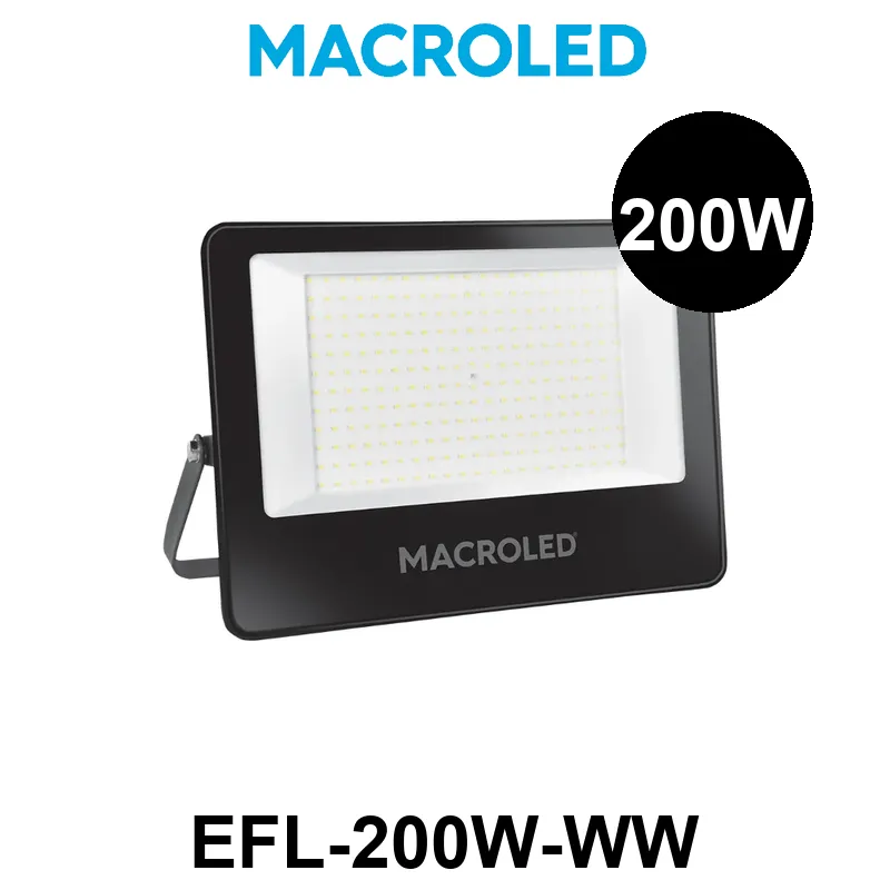 REFLECTOR LED MACROLED 200W AC100-240V CALIDO 3000K