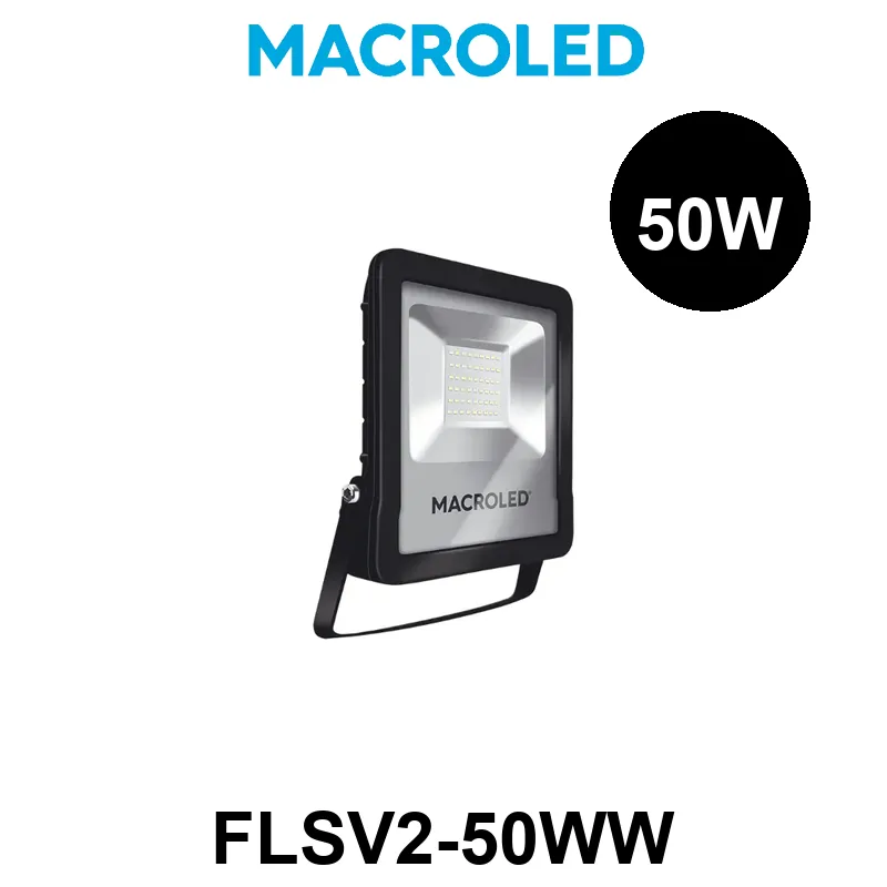 REFLECTOR LED MACROLED PRO 50W AC100-240V CALIDO 3000K IK08