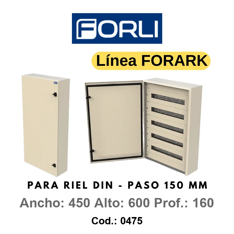 Gabinete estanco IP65 para 54 DIN 450x600x160