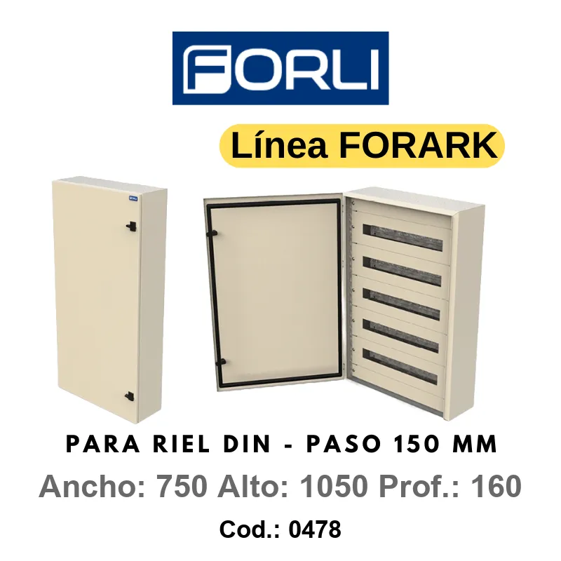 Gabinete estanco IP65 para 192 DIN 750x1050x160