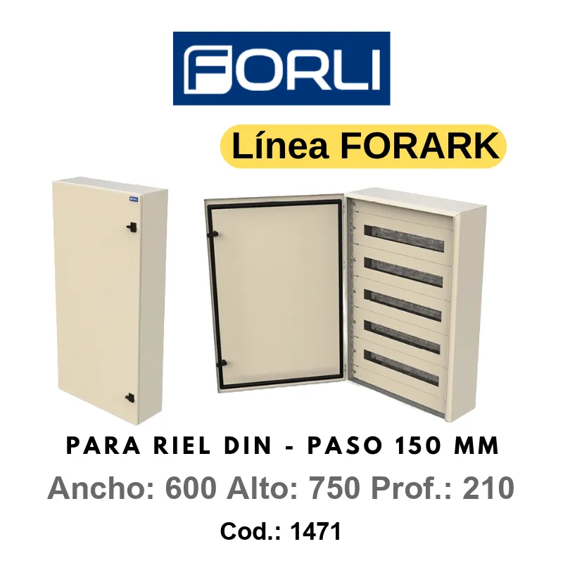 Gabinete estanco IP65 para 96 DIN 600x750x210