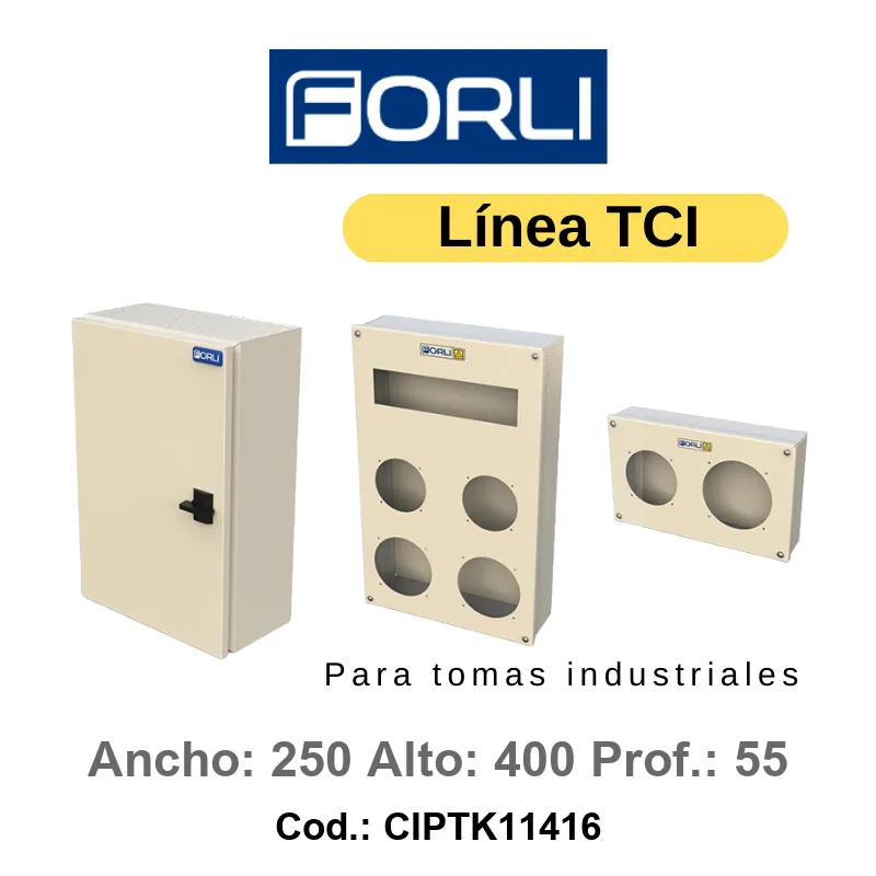 Caja industrial CIPTK11416 - 11 DIN 4X16