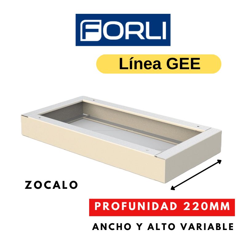 Zócalo perimetral para gabinete GEE prof. 220 mm - FORLI