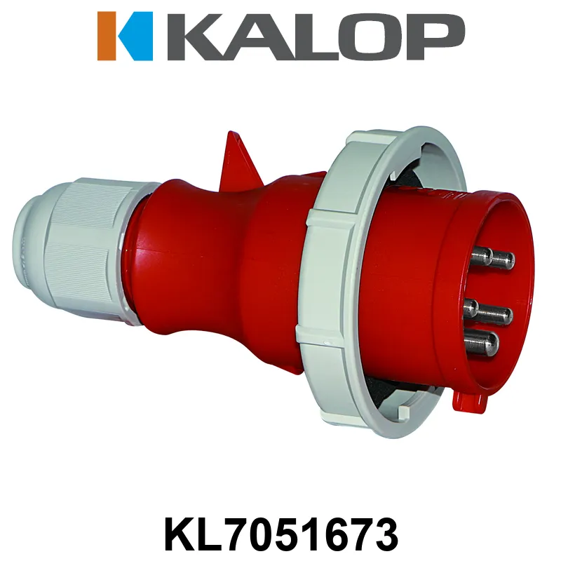 FICHA MACHO MOVIL 3P+N+T 16A IP67 380V