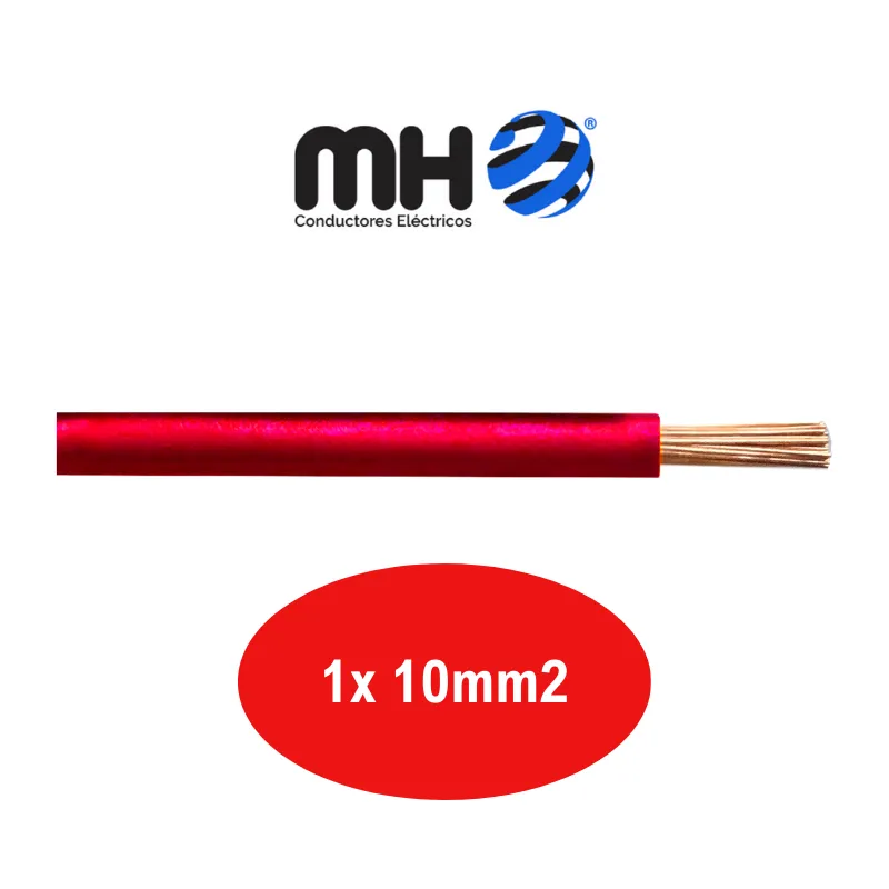 CABLE NORMALIZADO 1X 10 MM2 ROJ UF-ECO MH x metro