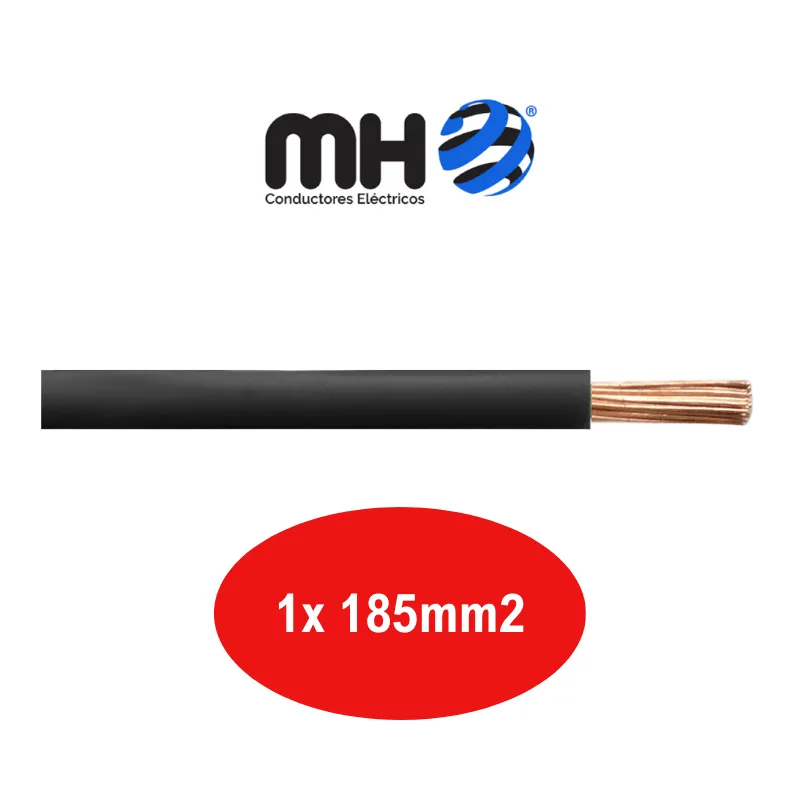 CABLE NORMALIZADO 1X185 MM2 NEG UF-ECO MH x metro
