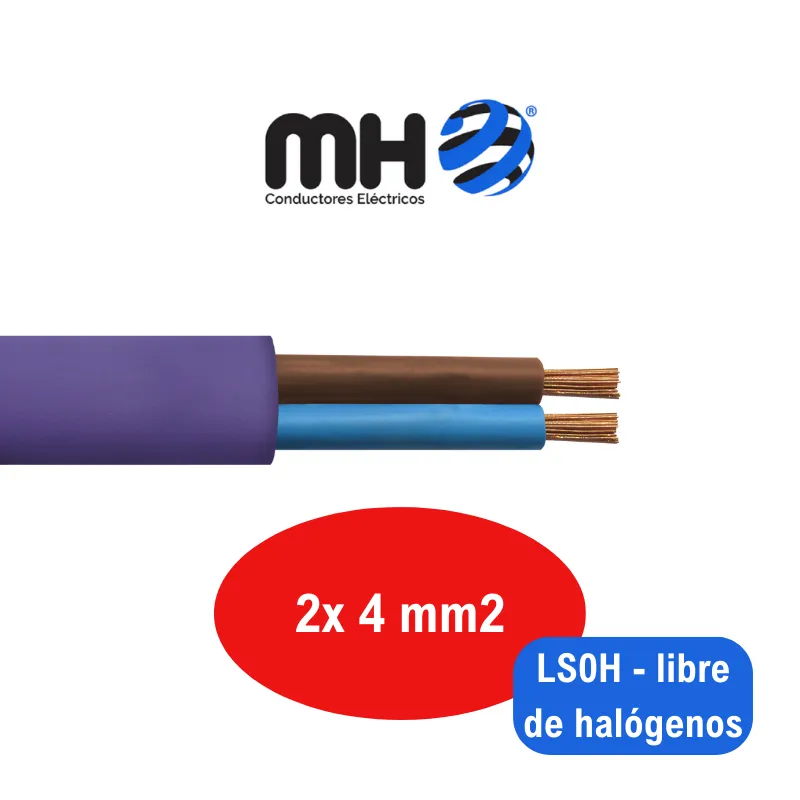CABLE SUBTERRANEO  1KV CU  2X 6MM2 PVC MH x metro