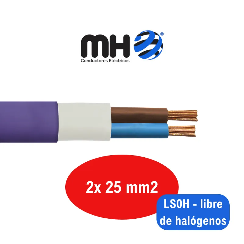 CABLE SUBTERRANEO  1KV CU  2X35MM2 PVC MH x metro