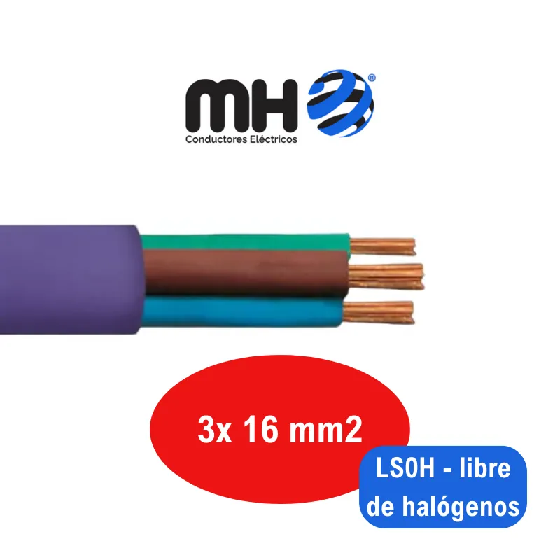 CABLE SUBTERRANEO  1KV CU  3X 25MM2 PVC MH x metro