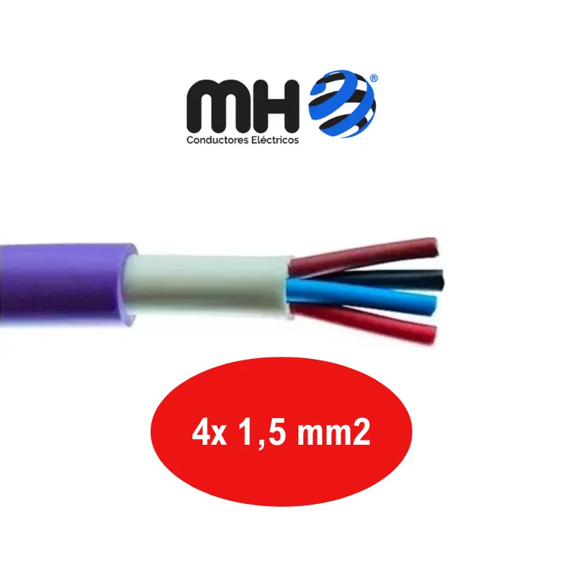 CABLE SUBTERRANEO  1KV CU  4X  1,5MM2 LS0H MH x metro