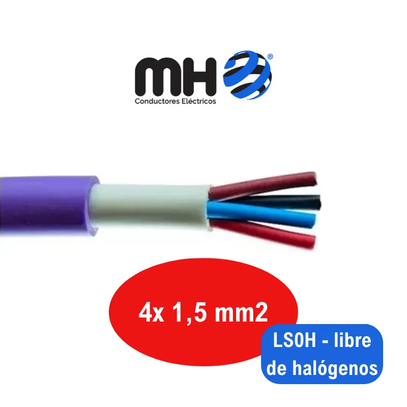CABLE SUBTERRANEO  1KV CU  4X  2,5MM2 PVC MH x metro
