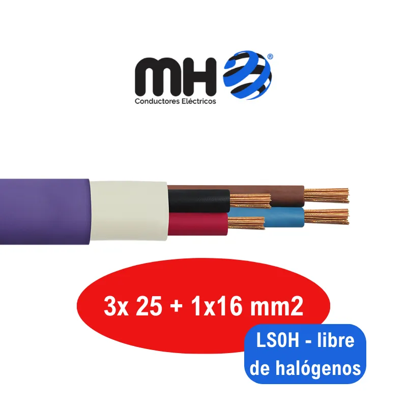 CABLE SUBTERRANEO  1KV CU  3X 35+1X16MM2 LS0H MH x metro