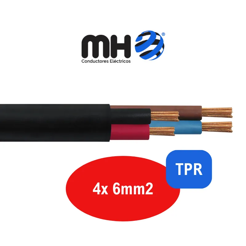 CABLE TALLER  4X 6MM2 NEG MH x metro