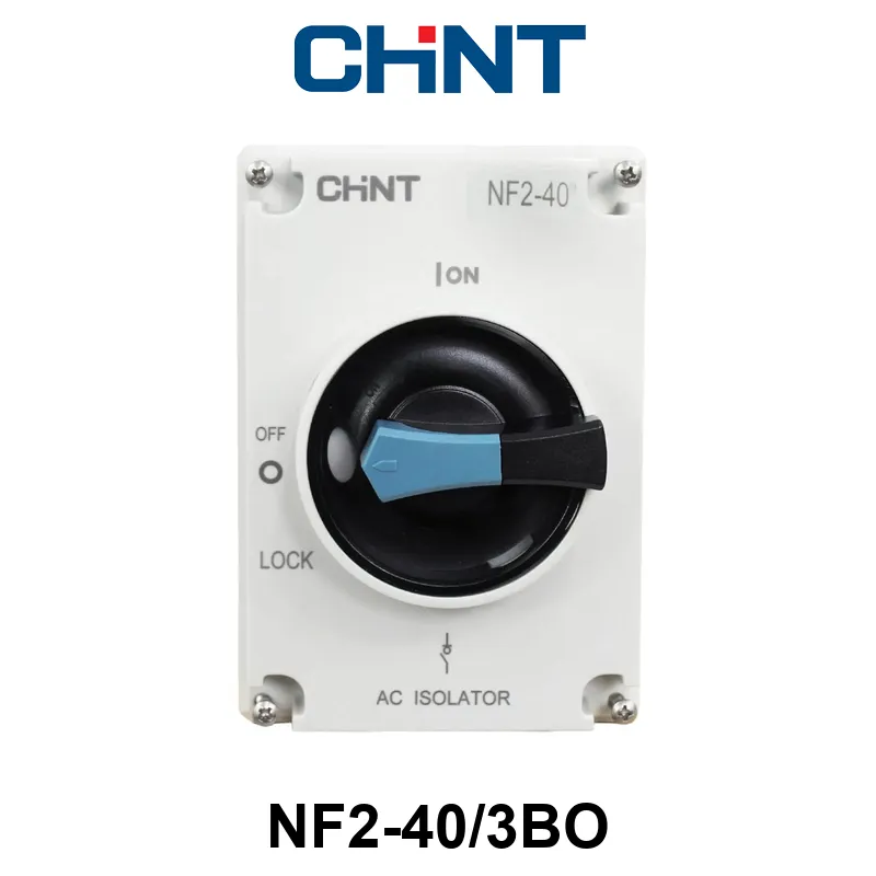 SECCIONADOR BAJO CARGA CHINT NF2 - 3 P - In:40A - Montaje: CAJA ARMADA IP66 - PERILLA NEGRA