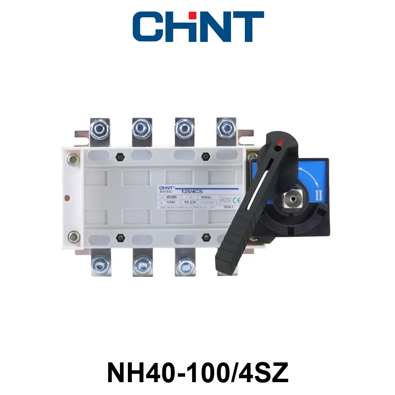 CONMUTADORA MOTORIZADA BAJO CARGA CHINT NH40_SZ - 4 P - In:100A Cat: AC21B