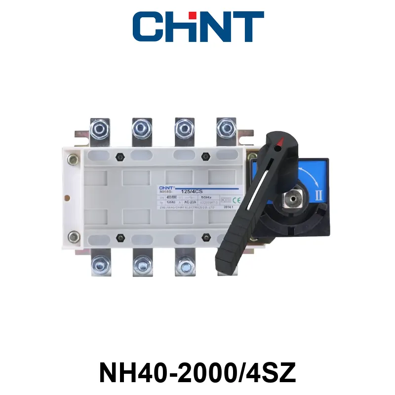 CONMUTADORA MOTORIZADA BAJO CARGA CHINT NH40_SZ - 4 P - In:2000A Cat: AC23B