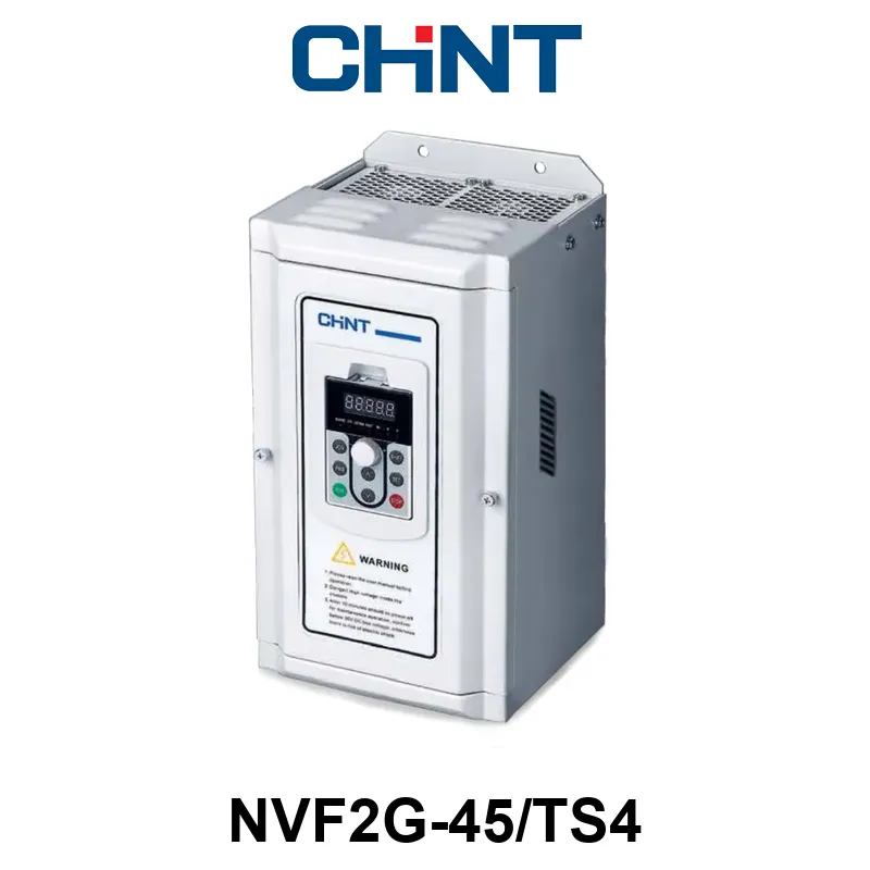 VARIADOR DE VELOCIDAD CHINT NVF2G-45/TS4; Alim.: Trifásica 380V; In: 90A; Pot: 45kW / 60HP