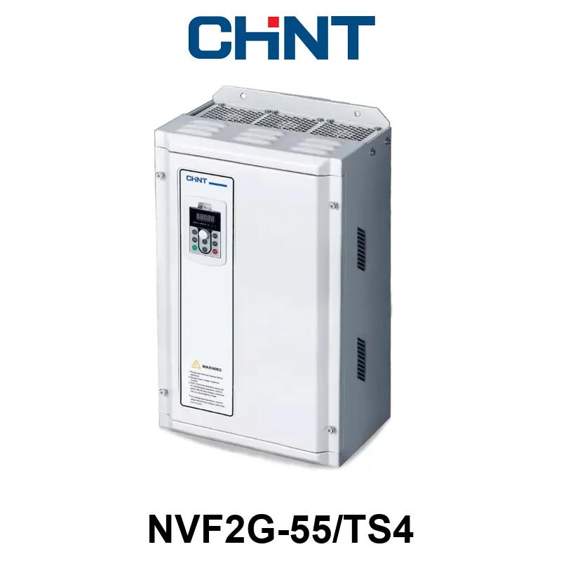 VARIADOR DE VELOCIDAD CHINT NVF2G-55/TS4; Alim.: Trifásica 380V; In: 110A; Pot: 55kW / 74HP