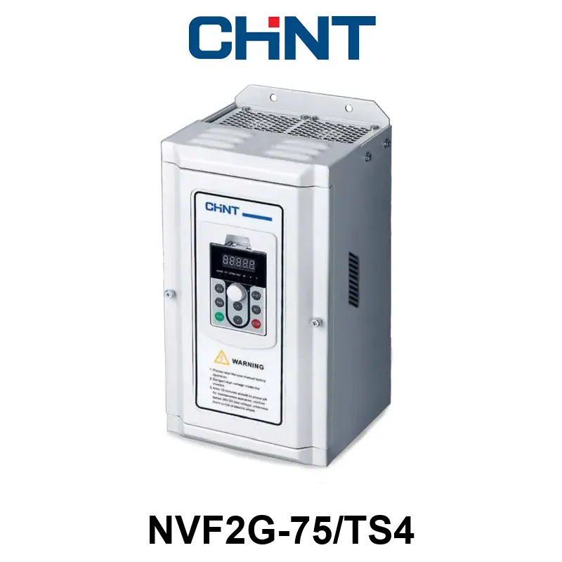 VARIADOR DE VELOCIDAD CHINT NVF2G-75/TS4; Alim.: Trifásica 380V; In: 150A; Pot: 75kW / 100HP