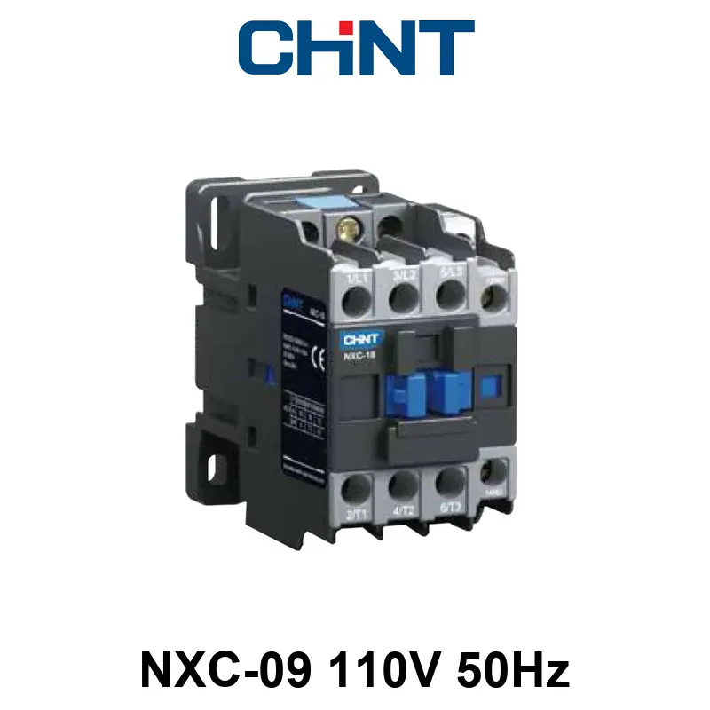 CONTACTOR CHINT NXC-09 - In:9A - 3 POLOS + Aux: 1NA+1NC - Bob: 110VCA