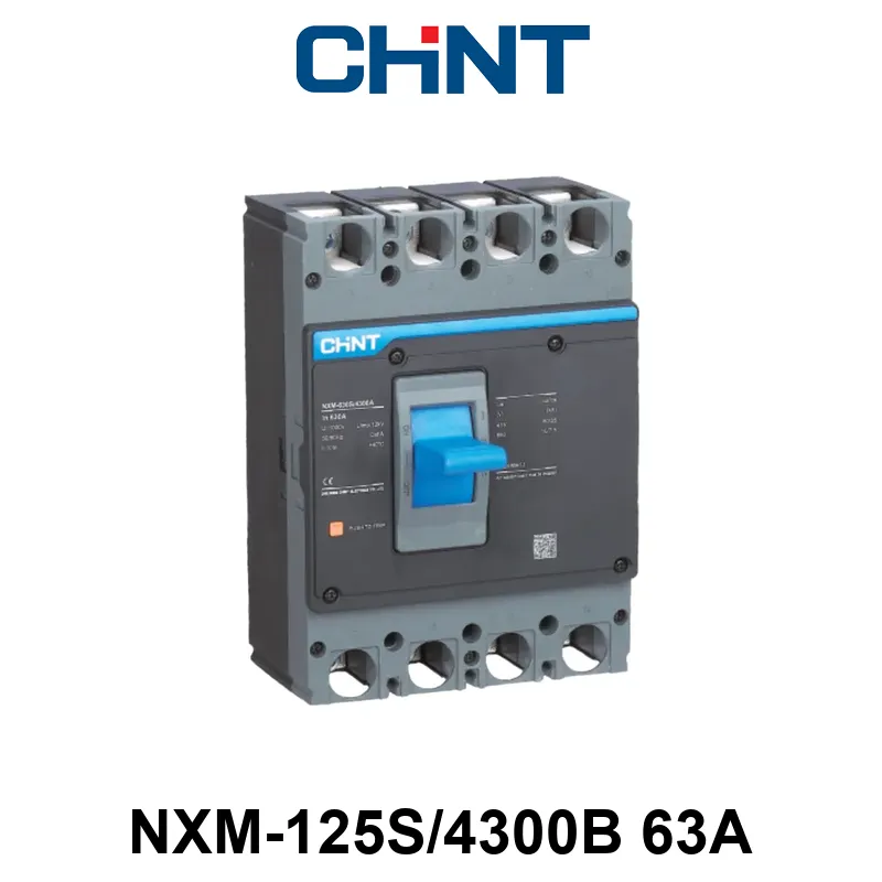 INTERRUPTOR CAJA MOLDEADA - 4 POLOS - Tamaño 125 - In:63A Icu: 25kA - REG. FIJA