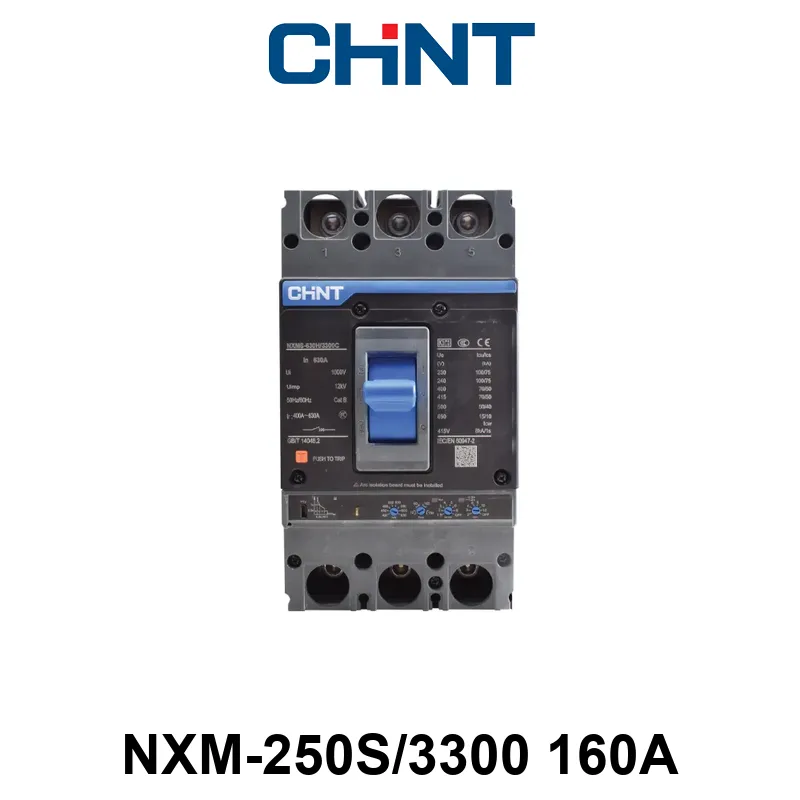 INTERRUPTOR CAJA MOLDEADA - 3 POLOS - Tamaño 250 - In:160A Icu: 35kA - REG. FIJA