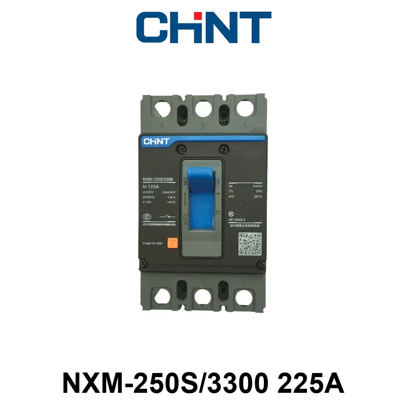 INTERRUPTOR CAJA MOLDEADA - 3 POLOS - Tamaño 250 - In:225A Icu: 35kA - REG. FIJA