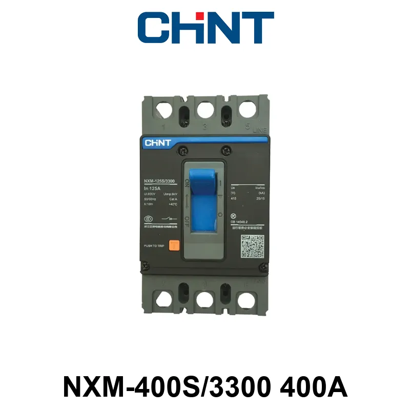 INTERRUPTOR CAJA MOLDEADA - 3 POLOS - Tamaño 400 - In:400A Icu: 50kA - REG. FIJA