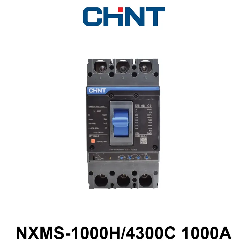 INTERRUPTOR CAJA MOLDEADA - 4 P -In:1000A Icu:70kA -REG. ELEC. L:630-1000A -S:<8 Ir -I:<12 In -N:REG